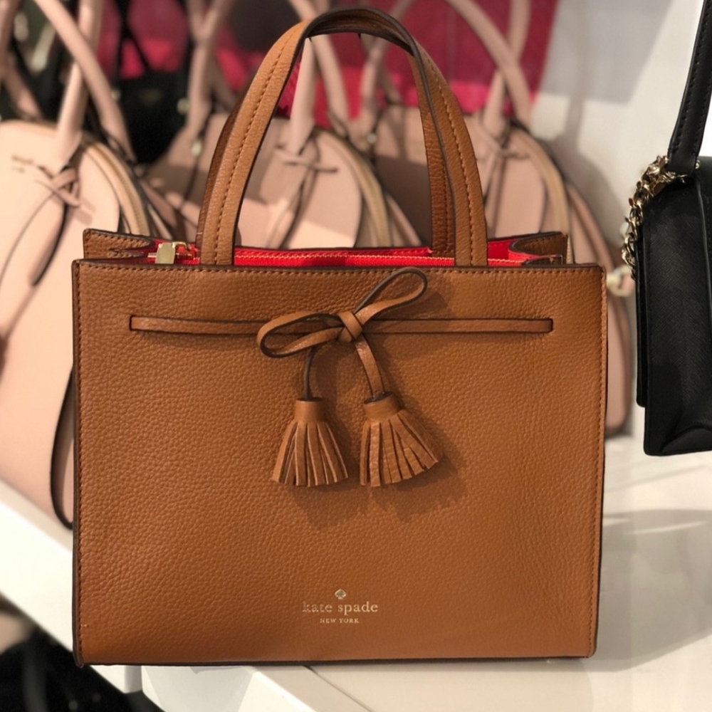 Kate Spade Tan Leather Tote Bag